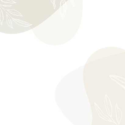 Stijlvolle Save the Date kaart met lijntekening van bladeren Achterkant