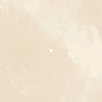 Stijlvolle trouwkaart beige steenlook wij gaan trouwen Achterkant