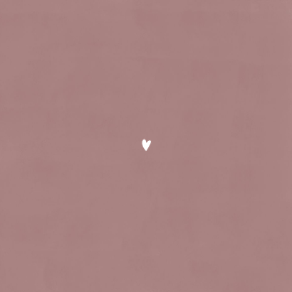 Trouwkaart naturel waterverf met koperkleurige spettertjes Achterkant