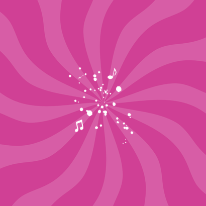 Uitnodiging 90's party jubileumfeest cd confetti muziek Achterkant