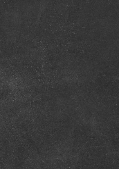 Uitnodiging gouden 'feestje' krijtbord met leeftijd Achterkant