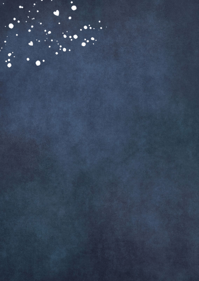 Uitnodiging huwelijksjubileum - gouden silhouet bruidspaar Achterkant