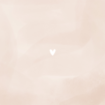 Uitnodiging jubileum 12,5 jaar getrouwd beige roze koper Achterkant