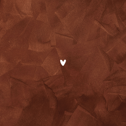 Uitnodiging jubileum 12,5 jaar getrouwd roestbruin koper  Achterkant