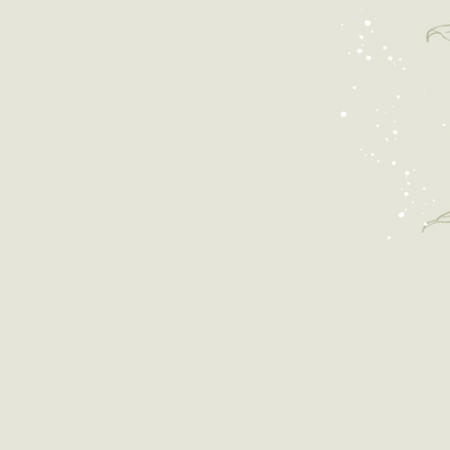 Uitnodiging verjaardag 80 jaar botanisch foto goudfolie Achterkant