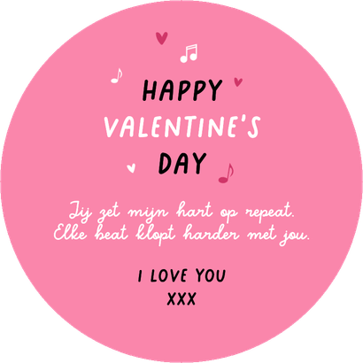 Valentijnskaart LP vinyl you spin me right round muziek Achterkant