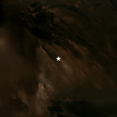 Zakelijk kerstkaartje thank you goud bruin waterverf  Achterkant