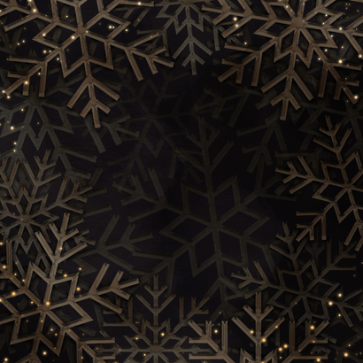 Zakelijke kerstkaart 2027 met foto kerstbal en sneeuw Achterkant