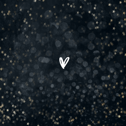 Zakelijke kerstkaart fijne kerst bedankt sterren Achterkant