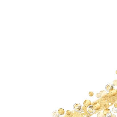 Zakelijke kerstkaart financieel geld goud bedankt 2026 Achterkant