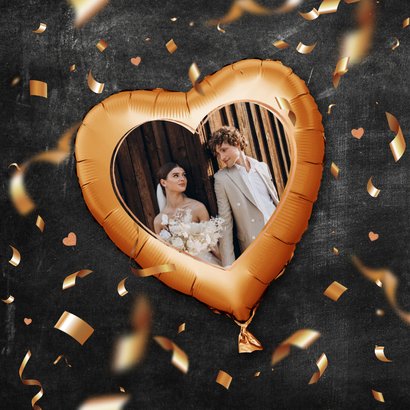 12,5 jaar getrouwd uitnodiging jubileum ballonnen confetti 2