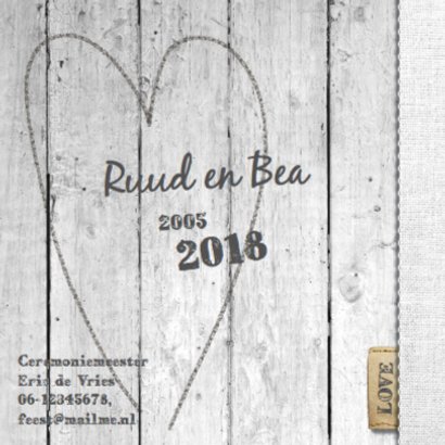 12,5 jaar getrouwd - vergrijsdhout print 2