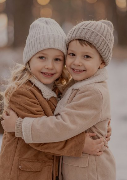 2026 Nieuwjaarskaart grote foto transparant met goudfolie 2