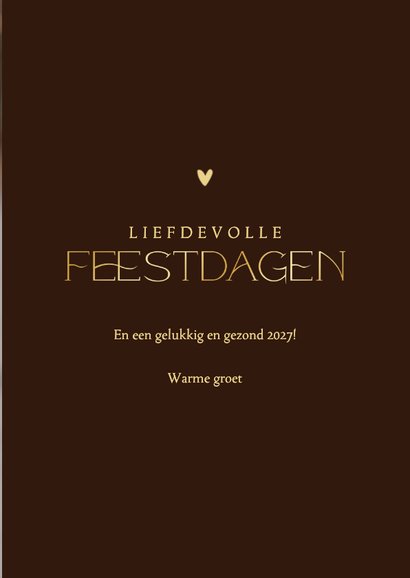 2027 Kerstkaart grote foto transparant met goudfolie 3
