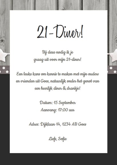 21-diner Uitnodiging Polaroids 3