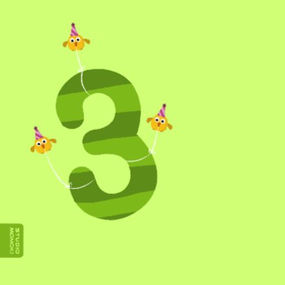 3 jaar verjaardag konijn 2