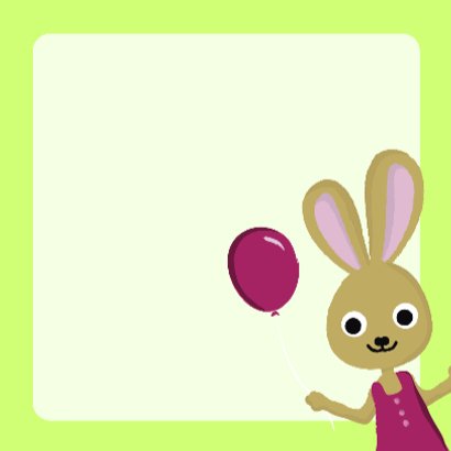 3 jaar verjaardag konijn 3