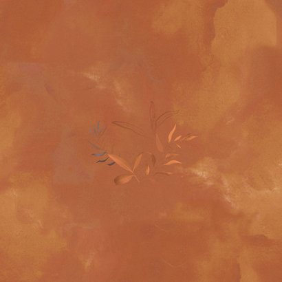 40 jaar getrouwd uitnodiging pastel watercolor bloemen Achterkant