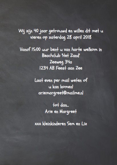 40 jaar getrouwd - wegwijzers borden hout 3