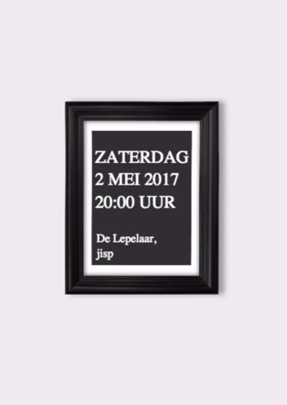 40 jaar Uitnodiging fotolijsten 2
