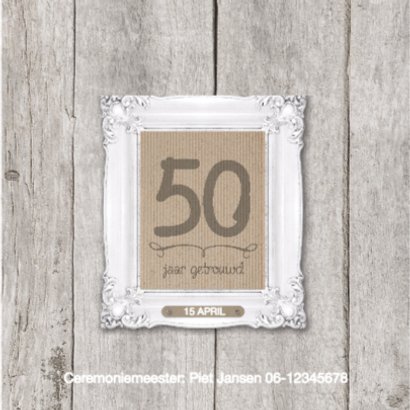50 jaar huwelijk fotolijstjes 2