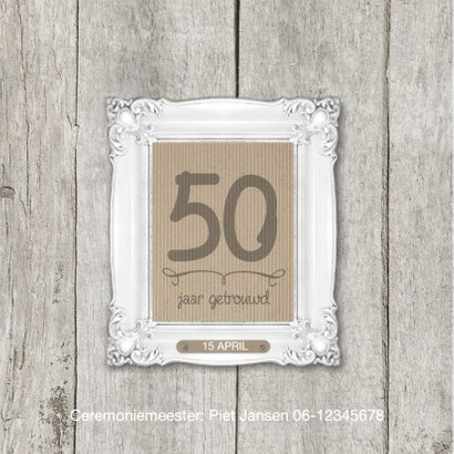 50 jaar huwelijk fotolijstjes 2
