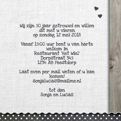 50 jaar huwelijk houten linnen 3