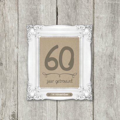 60 JAAR jubileumkaart 2
