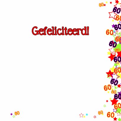 60 Vrolijke kaart met sterren 3