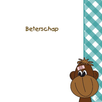 Aapje met pleister 3