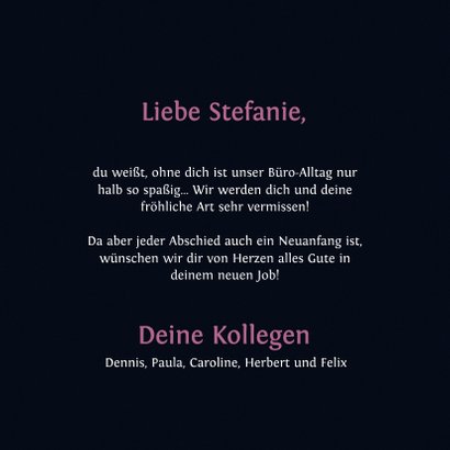 Abschiedskarte - Abschied ist auch ein Neuanfang 3