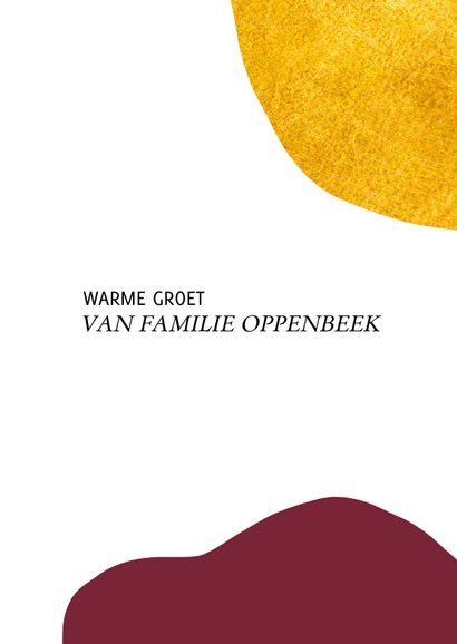 Abstracte fotokaart met goud en een gelukkig 2023 3