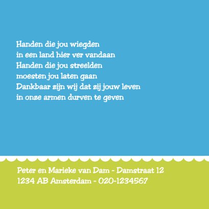 Adoptiekaartje wereldbol jongen 2
