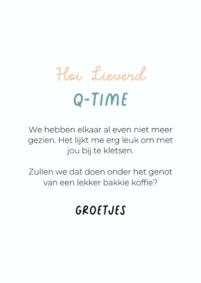 Afspreken verzoek kaart van hond met schuin koppie 3