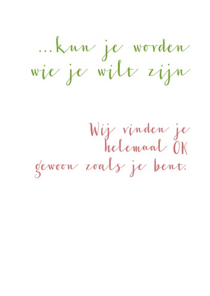 Als je accepteert wie je bent 3