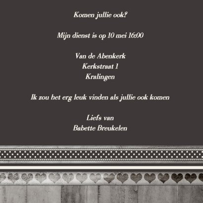 Antraciet Communie meisje - BK 3