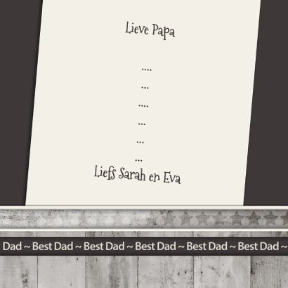 Antraciet The Best Dad! - BK 3