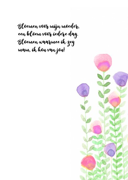 Aquarel bloemetjes voor moederdag 3