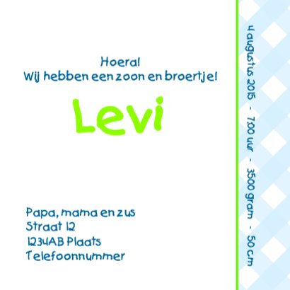 Baby Meisje heeft een broertje 3