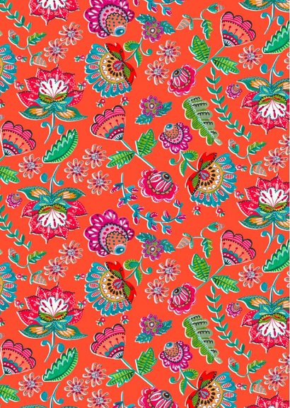 Bedank kaartje Boho bloemen 2