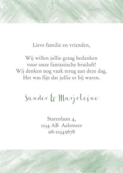 Bedankkaart boeket rozen 3