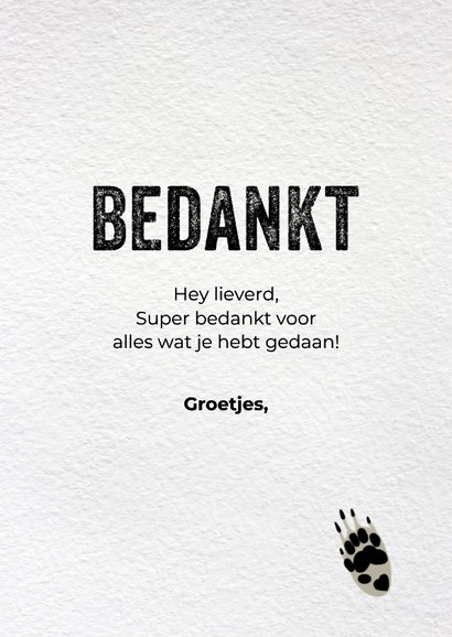 Bedankkaart 'Das fijn zeg' 3
