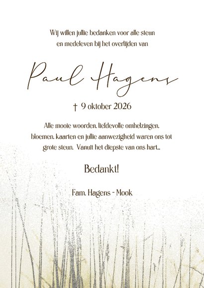 Bedankkaart duinen vogelvlucht 3