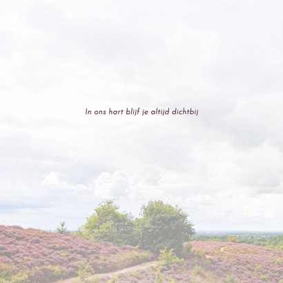 Bedankkaart glooiend heidelandschap 2