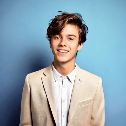 Bedankkaart grote datum en grote foto vormsel blauw zilver 2