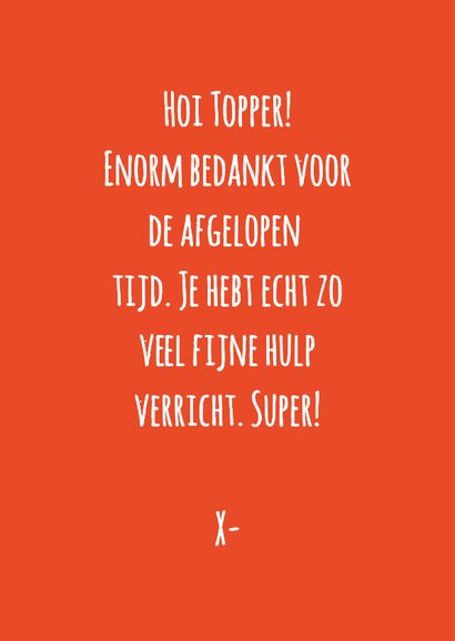 Bedankkaart het gaatje goed tandenborstel... 3