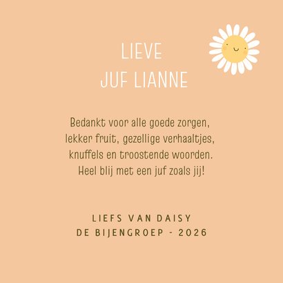 Bedankkaart juf of leidster - jij liet mij groeien 3