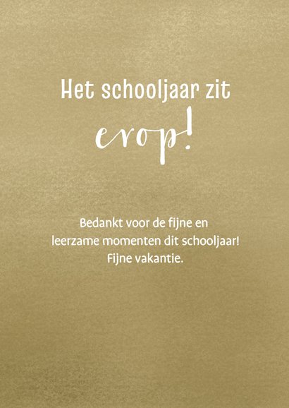 Bedankkaart meester met schooltas, potlood, schrift 3