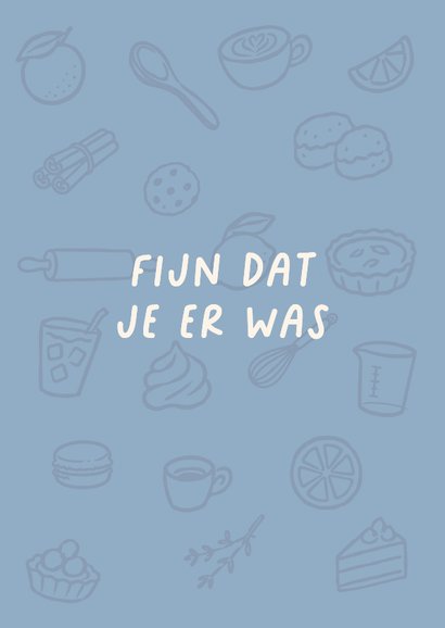 Bedankkaart met bak illustraties x Patisjanne 2