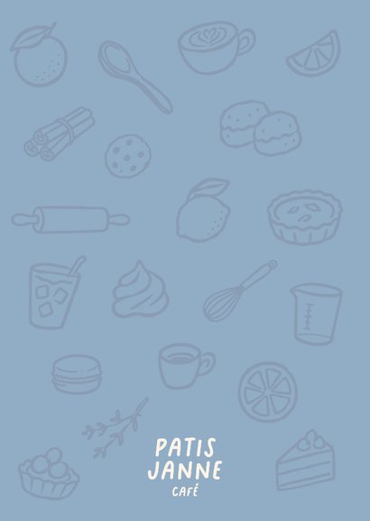 Bedankkaart met bak illustraties x Patisjanne 3